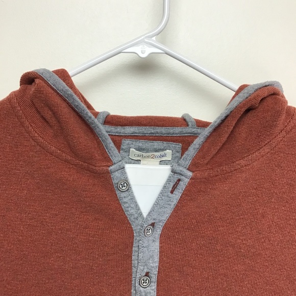 Carbon2Cobalt mens long sleeve button hoodie XL - Picture 3 of 9